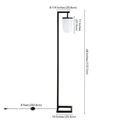 Shiloh 68" Tall Floor Lamp With Glass Shade In Blackened Bronze /White Milk 8 Shiloh 68" Tall Floor Lamp With Glass Shade In Blackened Bronze /White Milk -office furniture sale b59fae087ad2ceba001d9321ecf160ea1c