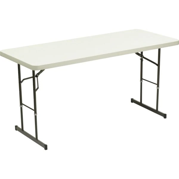SKILCRAFT Folding Table - Rectangle Top - 72" Table Top Width X 30" Table Top Depth - Assembly Required - Platinum - High-density Polyethylene (HDPE) - TAA Compliant 3 SKILCRAFT Folding Table - Rectangle Top - 72" Table Top Width X 30" Table Top Depth - Assembly Required - Platinum - High-density Polyethylene (HDPE) - TAA Compliant - Image 3