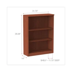 Alera Valencia Series Bookcase, Three-Shelf, 31.75w X 14d X 39.38h, Med Cherry 8 Alera Valencia Series Bookcase, Three-Shelf, 31.75w X 14d X 39.38h, Med Cherry -office furniture sale b6717957dbd6b5a744215d1736ebd80a07