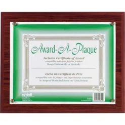 NuDell Award-A-Plaque Document Holder, Acrylic/Plastic, 10.5 X 13, Mahogany -office furniture sale b7687ea569fdfaa80d4af2cd2ca430cf9f