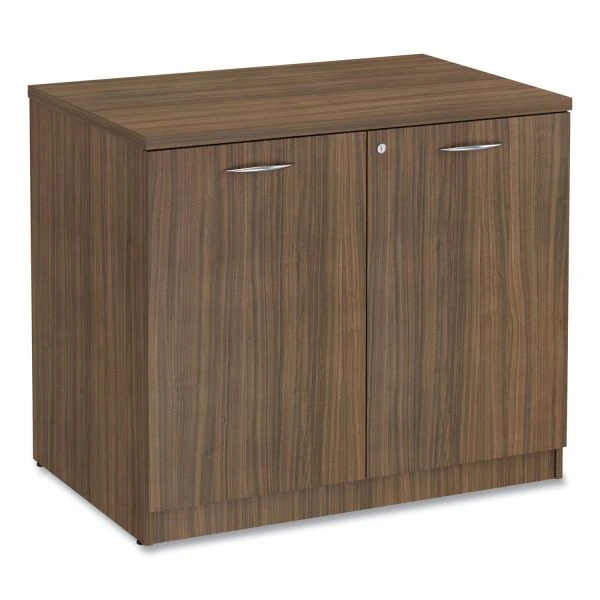 Alera Valencia Series Storage Cabinet, 34.3w X 22.78d X 29.5h, Modern Walnut 1 Alera Valencia Series Storage Cabinet, 34.3w X 22.78d X 29.5h, Modern Walnut