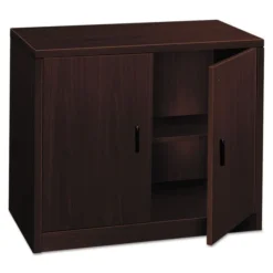 HON 10500 Series Storage Cabinet W/Doors, 36w X 20d X 29.5h, Mahogany