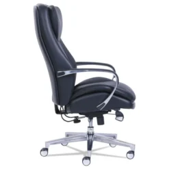 La-Z-Boy Commercial 2000 High-Back Executive Chair, Dynamic Lumbar Support, Supports 300lb, 20" To 23" Seat Height, Black, Silver Base -office furniture sale b8b7ecb2b09c44211f657f9dc23bd43d74