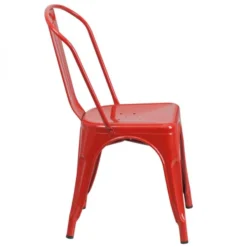 Perry Commercial Grade Red Metal Indoor-Outdoor Stackable Chair -office furniture sale b8c4b69aae10cf63714990a534a7dbe95c