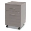 Linea Italia Urban Mobile File Pedestal, Left Or Right, 2-Drawers: Box/File, Legal/A4, Ash, 16" X 15.25" X 23.75"