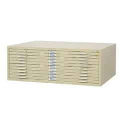 Safco 10-Drawer Steel Flat File For 30" X 42"