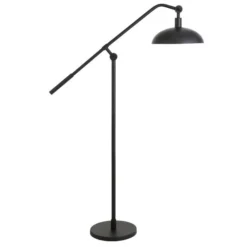 Devon Boom Arm Floor Lamp With Metal Shade In Blackened Bronze/Blackened Bronze -office furniture sale b9102de4b390ab49870547bc51b17c8a6f