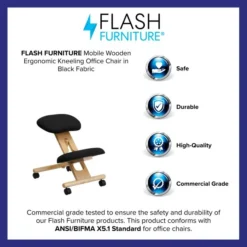Flash Furniture Mobile Wooden Ergonomic Kneeling Chair -office furniture sale b923702c250544777c91a16e21f375a495