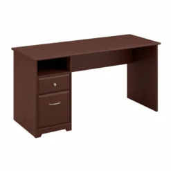 Bush Furniture Cabot 60W Computer Desk With Drawers In Harvest Cherry