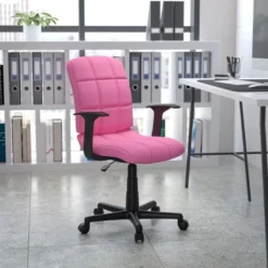 Flash Furniture Mid-Back Quilted Vinyl Task Chair