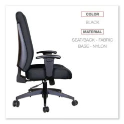 Alera Wrigley Series High Performance High-Back Synchro-Tilt Task Chair, Supports 275 Lb, 17.24" To 20.55" Seat Height, Black 11 Alera Wrigley Series High Performance High-Back Synchro-Tilt Task Chair, Supports 275 Lb, 17.24" To 20.55" Seat Height, Black -office furniture sale bbd070baf4082b29f8a3f641989177a22b