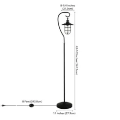 Bay Nautical Floor Lamp With Glass Shade In Blackened Bronze/Clear -office furniture sale bc1f7ee314927eb1b57fbe7c5f777f9485