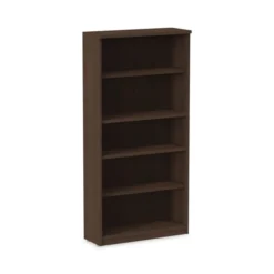 Alera Valencia Series Bookcase, Five-Shelf, 31.75w X 14d X 64.75h, Espresso