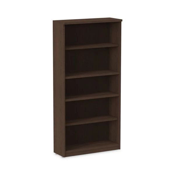 Alera Valencia Series Bookcase, Five-Shelf, 31.75w X 14d X 64.75h, Espresso 1 Alera Valencia Series Bookcase, Five-Shelf, 31.75w X 14d X 64.75h, Espresso