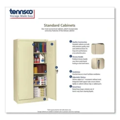 Tennsco 72" High Standard Cabinet (Assembled), 30w X 15d X 72h, Putty -office furniture sale bcec6c917e473c2f9fdd135a8904d3aa21