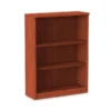 Alera Valencia Series Bookcase, Three-Shelf, 31.75w X 14d X 39.38h, Med Cherry