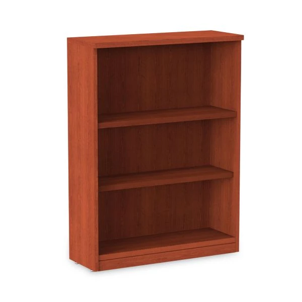 Alera Valencia Series Bookcase, Three-Shelf, 31.75w X 14d X 39.38h, Med Cherry 1 Alera Valencia Series Bookcase, Three-Shelf, 31.75w X 14d X 39.38h, Med Cherry