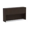 Alera Valencia Series Hutch With Doors, 4 Compartments, 64.75w X 15d X 35.38h, Espresso