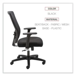 Alera Envy Series Mesh High-Back Swivel/Tilt Chair, Supports Up To 250 Lb, 16.88" To 21.5" Seat Height, Black -office furniture sale bd160713e723e9dbed19677cc4f202a1d6