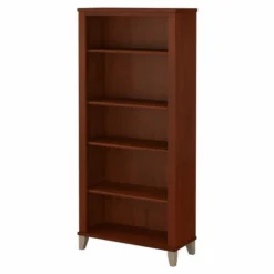 Bush Furniture Somerset Tall 5 Shelf Bookcase In Hansen Cherry