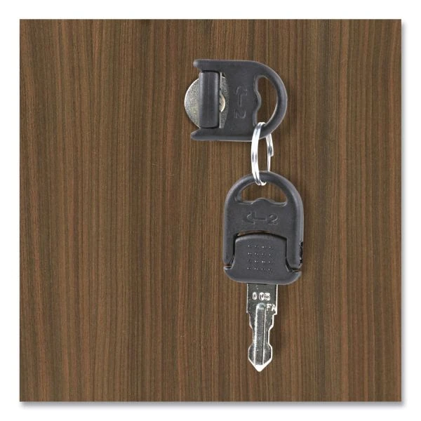 Alera Valencia Series Mobile Pedestal File, Left/Right, 3-Drawer: Box/Box/File, Legal/Letter, Walnut, 15.88 X 20.5 X 28.38 4 Alera Valencia Series Mobile Pedestal File, Left/Right, 3-Drawer: Box/Box/File, Legal/Letter, Walnut, 15.88 X 20.5 X 28.38 - Image 4