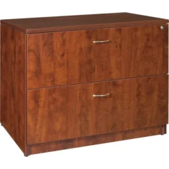 Alera Valencia Series Lateral File, 2 Legal/Letter-Size File Drawers, Medium Cherry, 34" X 22.75" X 29.5"