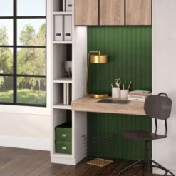 Bradburn 18.5" Tall Integrated LED Table Lamp With Metal Shade In Brass/Brass -office furniture sale be48caccaa921869e271fa32c2cfe4ba12