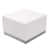 Flash Furniture Alon Series White Leather Ottoman [ZB-803-OTTOMAN-WH-GG]