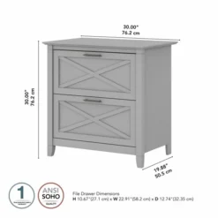 Bush Furniture Key West 2 Drawer Lateral File Cabinet In Cape Cod Gray -office furniture sale bf51eb5a94d3a794af4241d6ebeccb7a46