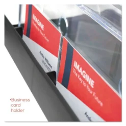 Deflecto 3-Tier Literature Holder, Leaflet Size, 11.25w X 6.94d X 13.31h, Black 11 Deflecto 3-Tier Literature Holder, Leaflet Size, 11.25w X 6.94d X 13.31h, Black -office furniture sale bf54b424d78b4be47fb16c6d56df7c8d5d