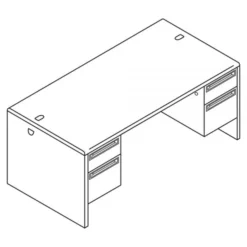 HON 38000 Series Double Pedestal Desk, 72" X 36" X 29.5", Mahogany/Charcoal 11 HON 38000 Series Double Pedestal Desk, 72" X 36" X 29.5", Mahogany/Charcoal -office furniture sale bf68b7077d13de7d85695568774fd0451d