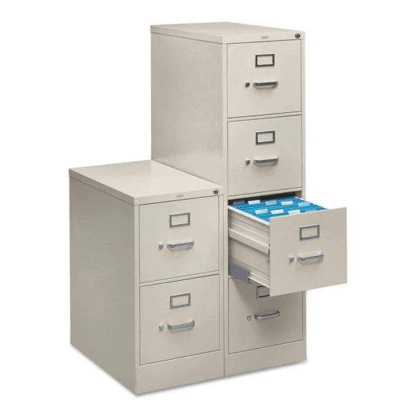 HON 510 Series 4-Drawer Vertical Metal File Cabinet, Legal, 52" Height, Full-Suspension, Light Gray 3 HON 510 Series 4-Drawer Vertical Metal File Cabinet, Legal, 52" Height, Full-Suspension, Light Gray - Image 3