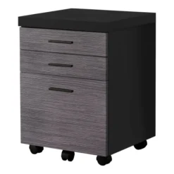 Monarch Specialties File Cabinet, Rolling Mobile, Storage Drawers, Printer Stand, Office, Work, Black And Grey Laminate, Contemporary, Modern -office furniture sale c00ba78d5b8c998d1e054d4706d589b96d