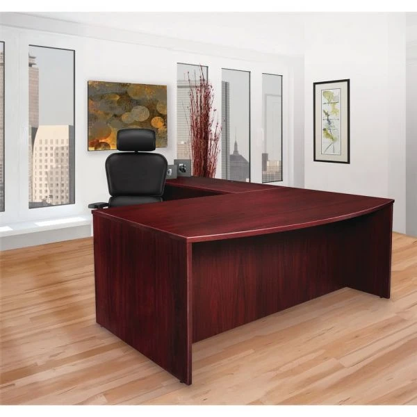 Lorell Prominence 2.0 Mahogany Laminate Right Return - 2-Drawer 8 Lorell Prominence 2.0 Mahogany Laminate Right Return - 2-Drawer - Image 8