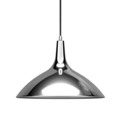 Barton 14" Wide Pendant With Metal Shade In Polished Nickel/Polished Nickel -office furniture sale c15308957fe5aee06bee8280805a30676c