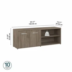 Bush Business Furniture Hybrid Low Storage Cabinet With Doors And Shelves In Modern Hickory 12 Bush Business Furniture Hybrid Low Storage Cabinet With Doors And Shelves In Modern Hickory -office furniture sale c188554d44fc66b67da865ab183a1d9fdc