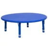 Flash Furniture Height Adjustable Round Activity Table