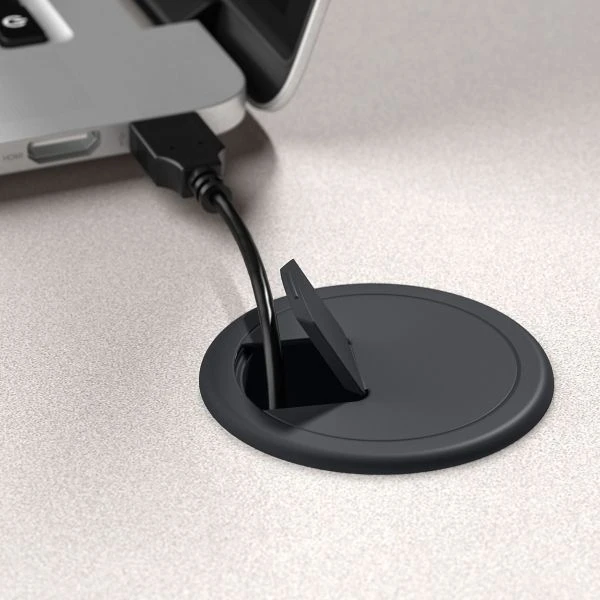 Bush Business Furniture Series A 60W Desk With Mobile File Cabinet In Slate And White Spectrum 6 Bush Business Furniture Series A 60W Desk With Mobile File Cabinet In Slate And White Spectrum - Image 6