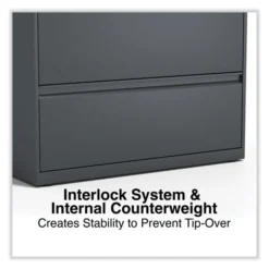 Alera Lateral File, 4 Legal/Letter/A4/A5-Size File Drawers, Charcoal, 36" X 18.63" X 52.5" -office furniture sale c1d1dbf7cd4eee66be57ae202bc67b9a0f