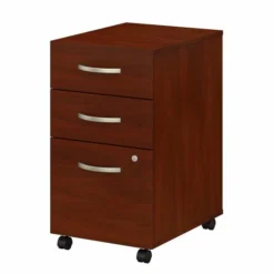 Bush Business Furniture Studio C 3 Drawer Mobile File Cabinet In Hansen Cherry