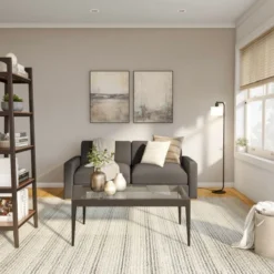 Cadmus 57" Tall Floor Lamp With Glass Shade In Blackened Bronze/White -office furniture sale c29f69120968760aa8e02308314a341c8f