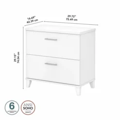 Bush Furniture Somerset 2 Drawer Lateral File Cabinet In White -office furniture sale c2aea373fbe872582989764d7017ad4e2b