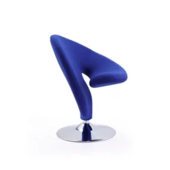 Curl Swivel Accent Chair In Blue And Polished Chrome (Set Of 2) 6 Curl Swivel Accent Chair In Blue And Polished Chrome (Set Of 2) -office furniture sale c2b3966a7b63dc01b96462b6ce089cb4af