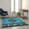 Mohave Collection 5' X 7' Turquoise Traditional Southwestern Style Area Rug - Olefin Fibers With Jute Backing