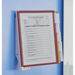 Durable Sherpa Sherpa Wall-Mount Reference System, 10 Gray Panels, Letter, Assorted Borders -office furniture sale c2f913b2bbce4c0ce58005ed1198af0a6f