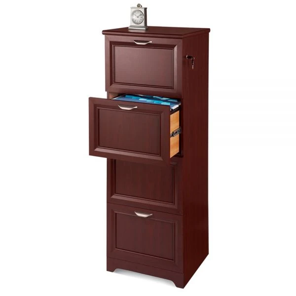 Magellan 19”D Vertical 4-Drawer File Cabinet, Classic Cherry 1 Magellan 19”D Vertical 4-Drawer File Cabinet, Classic Cherry
