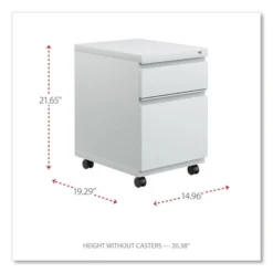 Alera File Pedestal With Full-Length Pull, Left Or Right, 2-Drawers: Box/File, Legal/Letter, Light Gray, 14.96" X 19.29" X 21.65" 11 Alera File Pedestal With Full-Length Pull, Left Or Right, 2-Drawers: Box/File, Legal/Letter, Light Gray, 14.96" X 19.29" X 21.65" -office furniture sale c3972449d81efed1d423e78f29398447b6