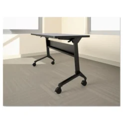 Safco Flip-n-Go Table Base, 46.88w X 21.25d X 27.88h, Black