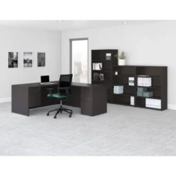 Lorell Prominence 2.0 Espresso Laminate Box/File Left Return - 2-Drawer 9 Lorell Prominence 2.0 Espresso Laminate Box/File Left Return - 2-Drawer -office furniture sale c404993c8a8ce413464d4e6cde5c17459d