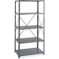 Safco Commercial Steel Shelving Unit, Five-Shelf, 36w X 18d X 75h, Dark Gray 7 Safco Commercial Steel Shelving Unit, Five-Shelf, 36w X 18d X 75h, Dark Gray -office furniture sale c454864abdae54c8cfa4815a9ea6fb9d6e